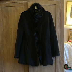 🖤 Black Shearling Coat - Andrew Marc - Women’s M
